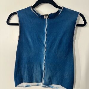 Maison Markosian Meridian blue tank